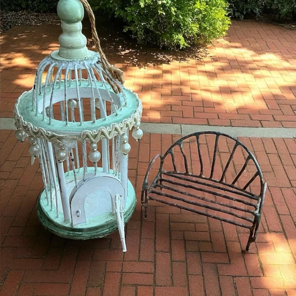 Vintage fairy garden